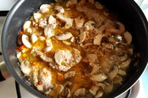 Carne de porc cu ciuperci