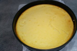 Desert cheesecake copt, cu cirese