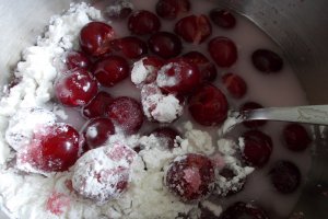 Desert cheesecake cu visine, fara coacere