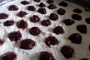 Desert cheesecake cu visine, fara coacere
