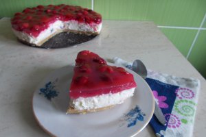 Desert cheesecake cu visine, fara coacere