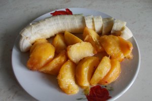 Milkshake de piersici si banane