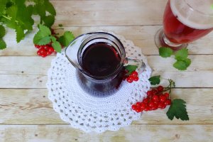 Sirop de coacaze rosii