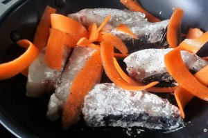 Peste alb si creveti cu sos soia