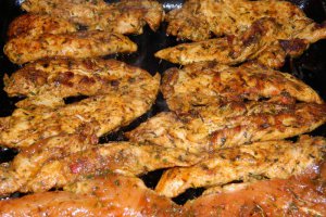 Piept de pui marinat la gratar