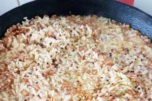 Risotto din quinoa la cuptor cu Delikat- Condimente pentru sarmale si branza Provolone