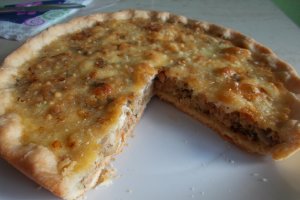 Tarta cu ciuperci si carne tocata