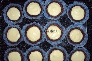 Desert tarte cu mascarpone si zmeura