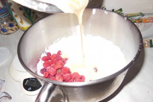 Desert prajitura cu zmeura