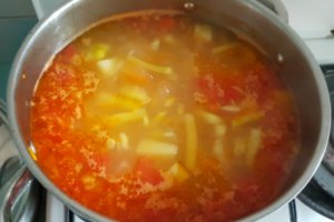 Ciorba de legume a la Cleme, acrita cu zarzare
