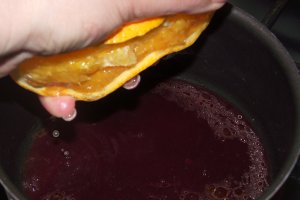 Pulpe de gasca cu piure, mere caramelizate si sos de zmeura