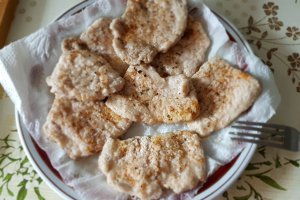 Escalop de porc in sos de mustar