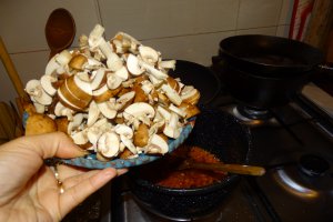 Tocana de ciuperci brune