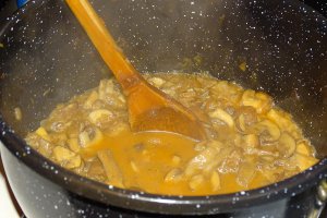 Tocana de ciuperci brune