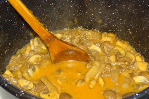 Tocana de ciuperci brune