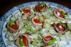 Taitei cu varza si bacon