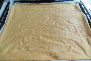 Desert rulada cu ciocolata si capsuni