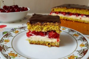 Desert prajitura Fantezie cu visine