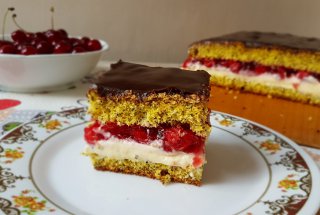 Desert prajitura Fantezie cu visine