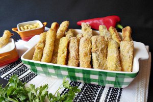 Sticksuri din dovlecei la cuptor