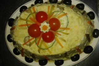 salata de cartofi cu sos de mustar