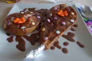 Desert pere cu miere si scortisoara, la cuptor