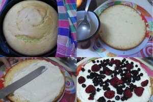 Desert tort rustic de vara cu fructe de padure