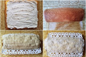Desert rulada cu crema de vanilie si nuca de cocos