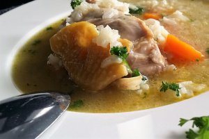 Supa de pui cu orez - Canja
