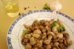 Salata de ciuperci cu usturoi