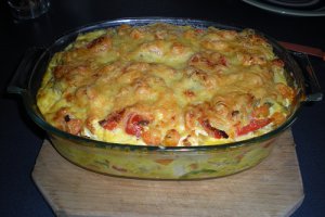 Fritatta cu rosii si busuioc