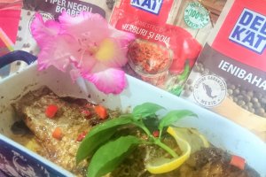 Crap cu pesto si legume