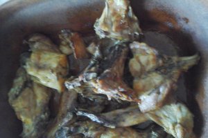Friptura de iepure in vas roman