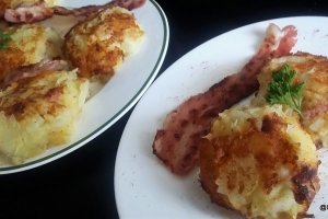 Piure de cartofi cu varza si bacon