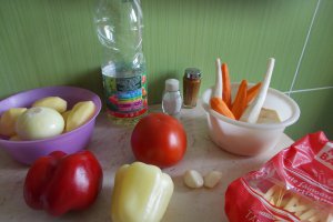 Ciorba de legume, cu tăiței