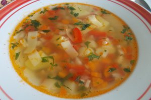 Ciorba de legume, cu tăiței