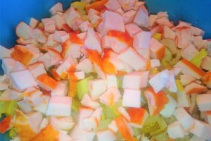 Salata de Paltinis, cu ciuperci, zucchini si pui