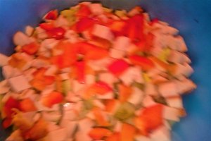 Salata de Paltinis, cu ciuperci, zucchini si pui