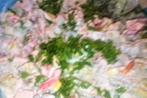 Salata de Paltinis, cu ciuperci, zucchini si pui