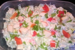 Salata de Paltinis, cu ciuperci, zucchini si pui