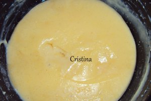 Desert choux a la creme cu struguri