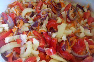 Tocanita de legume, cu cus-cus