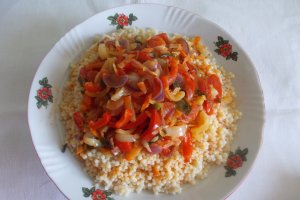 Tocanita de legume, cu cus-cus