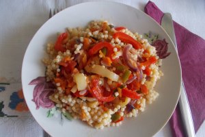 Tocanita de legume, cu cus-cus