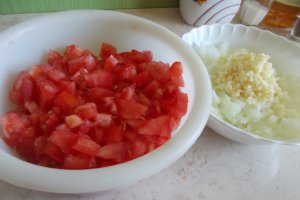 Ostropel de pui, cu mamaliguta