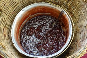 Gem din piersici rosii de gradina