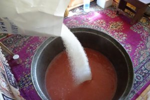 Crema de piersici rosii sau nectar