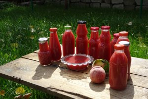 Crema de piersici rosii sau nectar