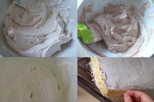 Desert tort inima cu alune de padure si fulgi de migdale