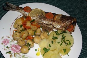 Scrumbie cu legume